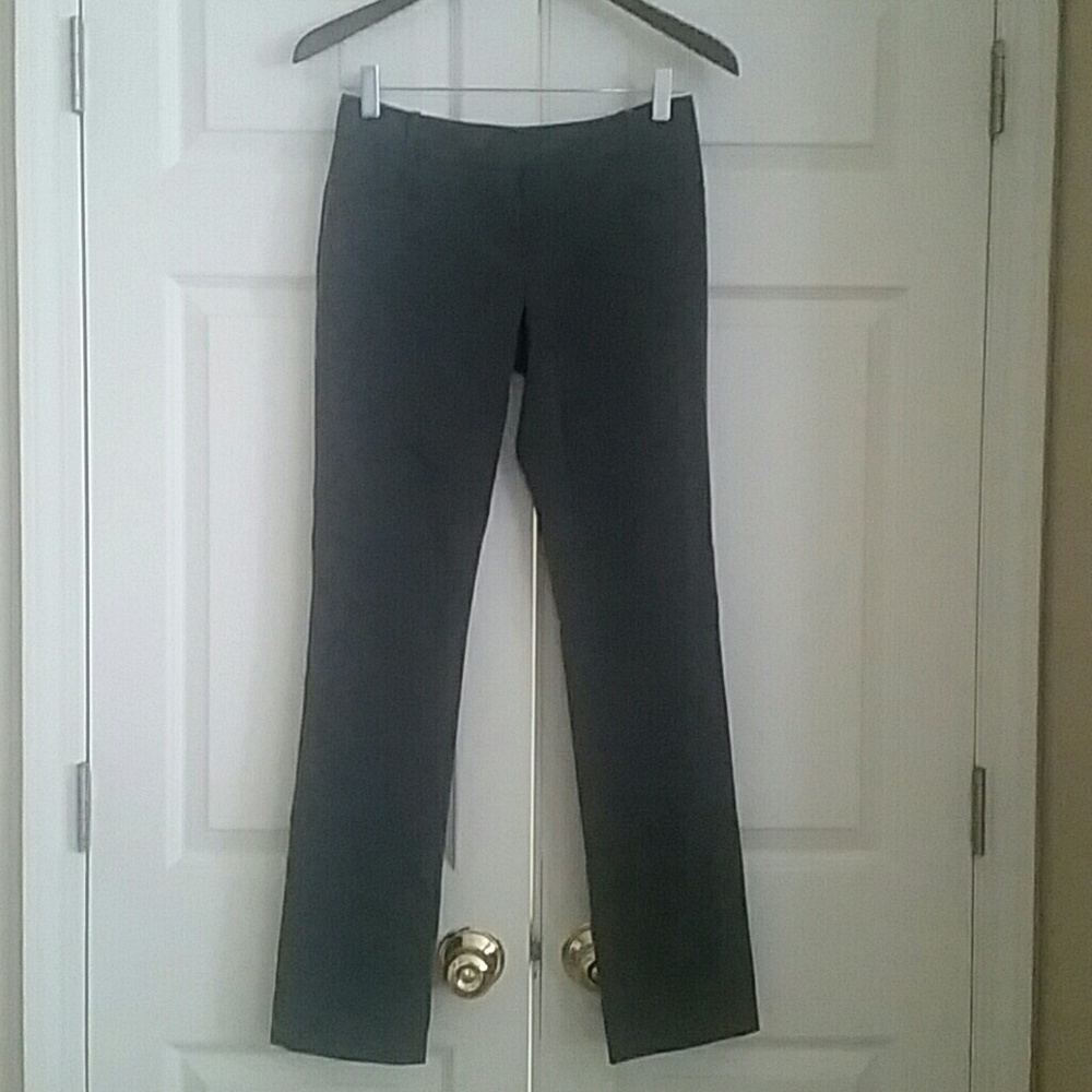 Gray straight leg petite 00 dress pant